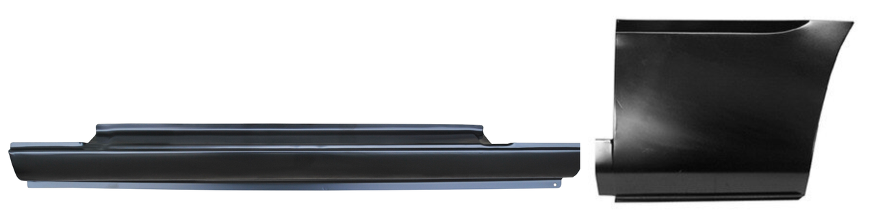 Lh 1972-1993 Ramcharger Trailduster Rocker Panel With Quarter Front Section img