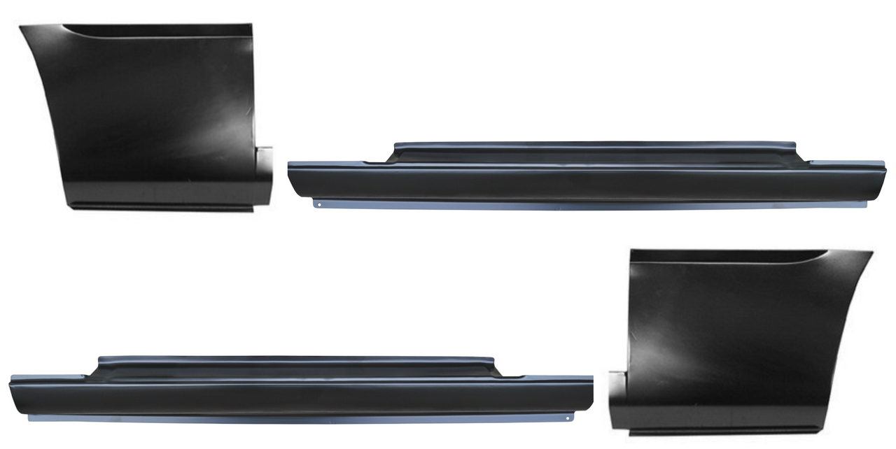 Lh Rh 1972-1993 Ramcharger Trailduster Rocker Panels With Quarter Front Sections img