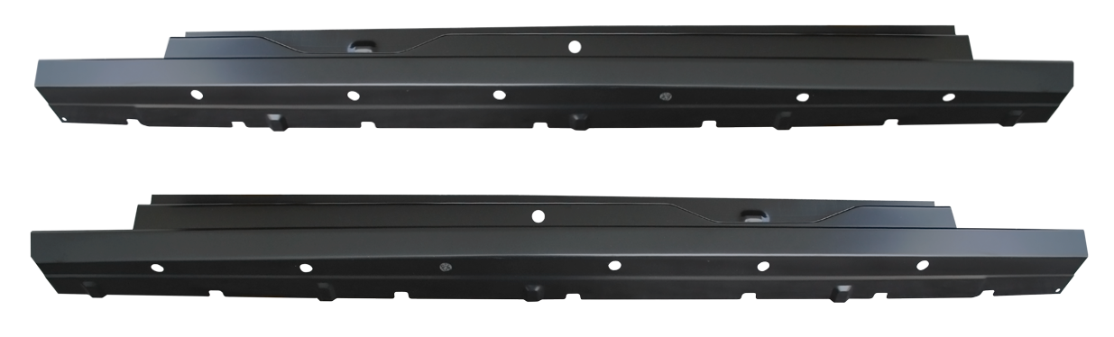 Lh Rh 2007-2013 Chevy Gmc Pickup Slip on Rocker Panels 4 door Extended Cab img