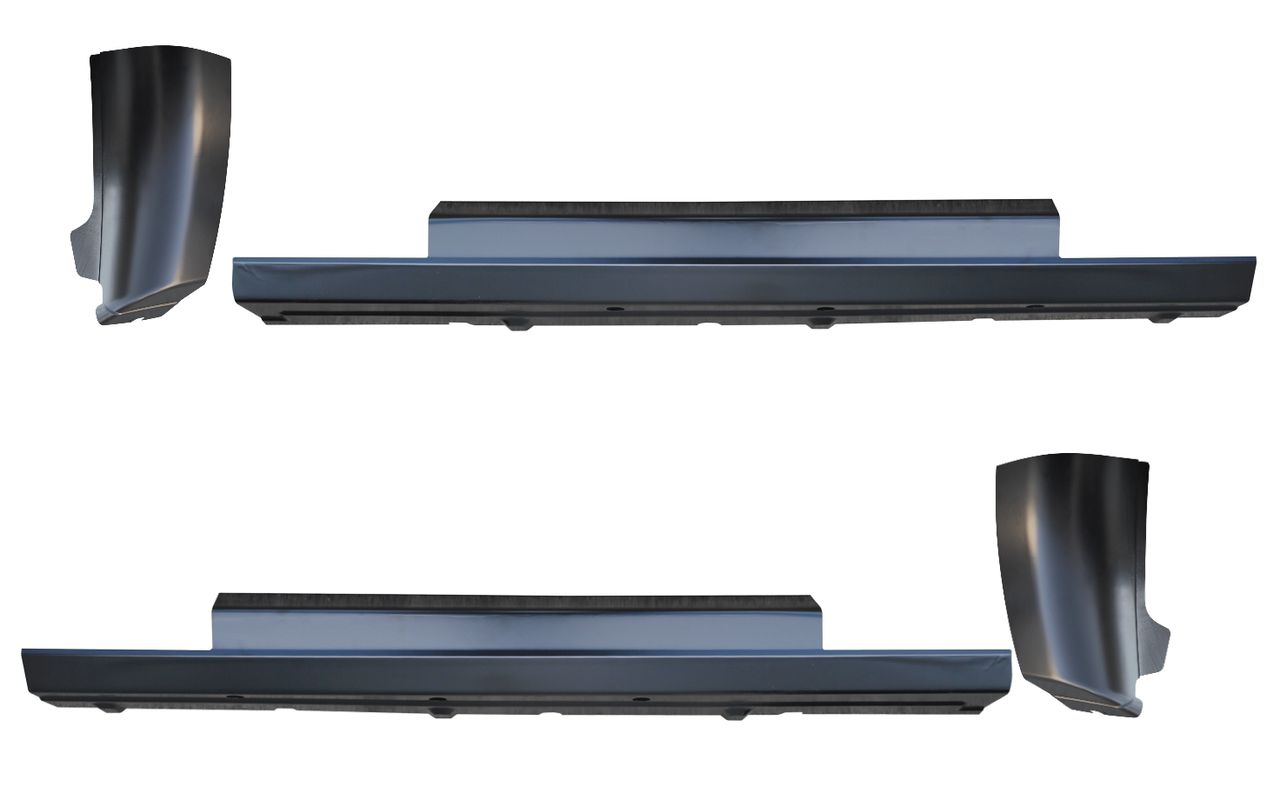 Lh Rh 2007-2013 Chevy Gmc Pickup Slip On Rockers Cab Corners 2 Door Std. cab img