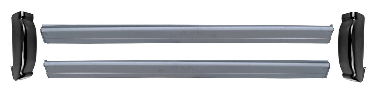 Slip-On Rockers Cab Corners 1999-2006 Chevy & Gmc Pickup Truck 4 Door Crew Cab img