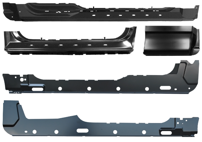 Lh Rh 1997-2003 Ford F150 Pickup Rocker Panels Cab Corners Kit 3 Dr Ext. Cab img