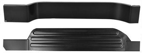 Lh 1961-1966 Ford Pickup Rocker Panel Step Plate With Kick Panel img