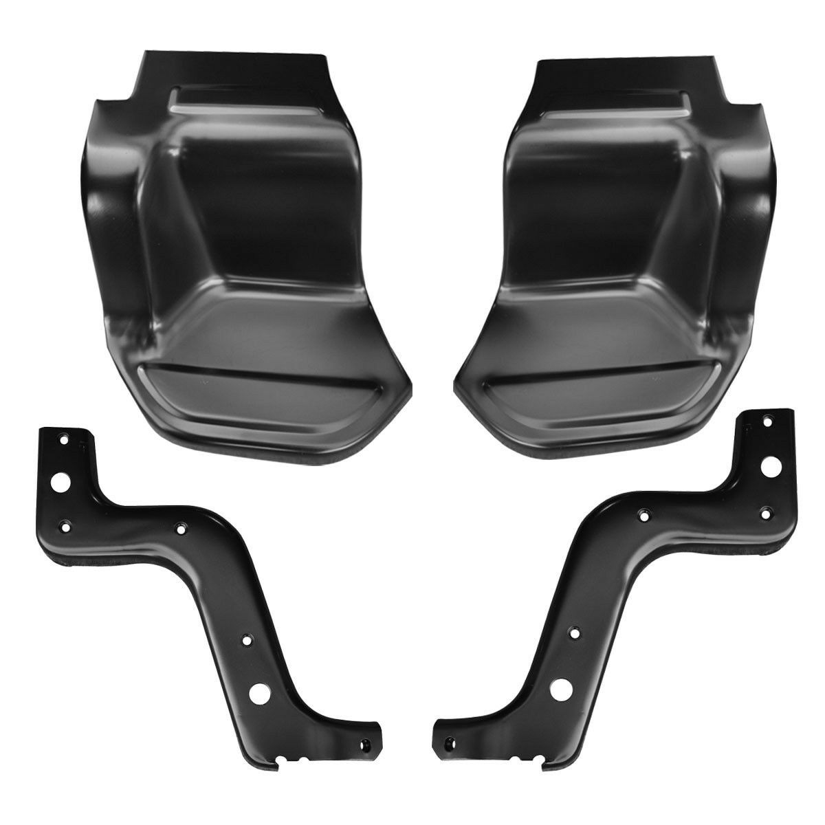 1973-1987 Chevy GMC Pickup Truck Stepside Bed Steps & Supports Hangers-Shortbed img