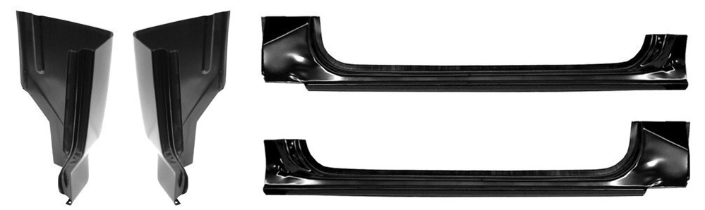 1987-96 and 97-98 f250hd f350 Ford Pickup Rocker Panel Cab Corner Kit img