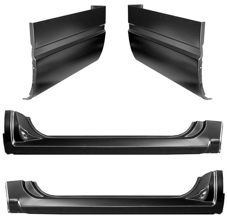 1988-1998 Chevy GMC Pickup Rocker Cab Corner Set 2 Door Extended Cab img