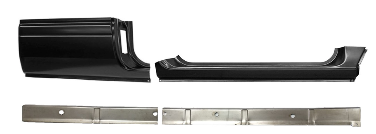 Rh 1994-2001 Dodge Ram Inner Outer Rocker Panel /Cab Corner 4 Pieces 2 Ext. Cab img
