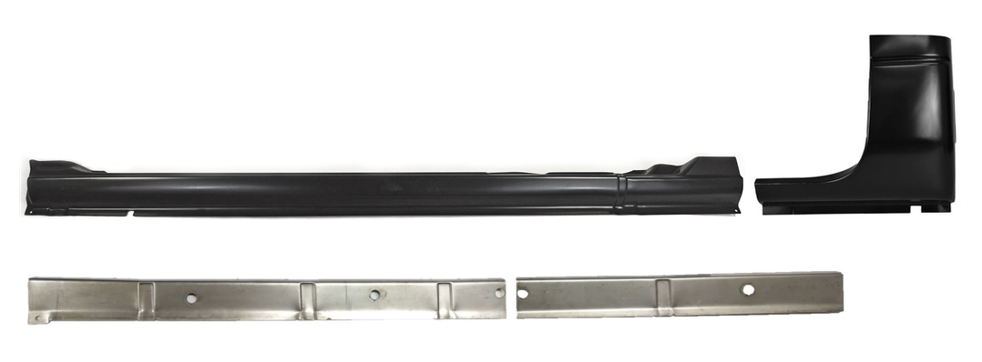 Lh 1998-2001 Dodge Ram Outer And Inner Rocker Panels Cab Corner 4 Door Quad Cab img