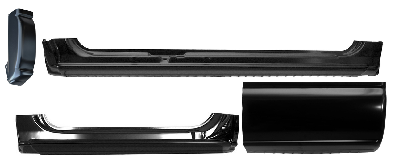1999-2006 Chevy Gmc Pickup Full Outer Rocker Cab Corner Kit For 3 Door Ext. Cab img