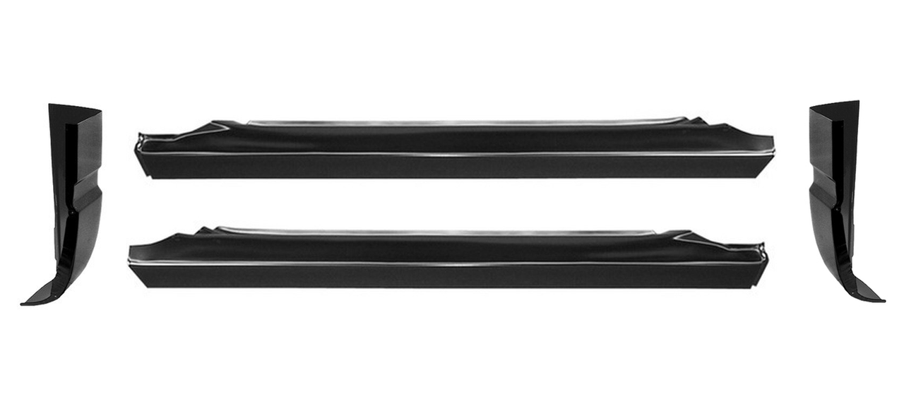 Lh Rh 1988-1998 Chevy Gmc Fullsize Truck Slip Over Rocker Panels And Cab Corners img