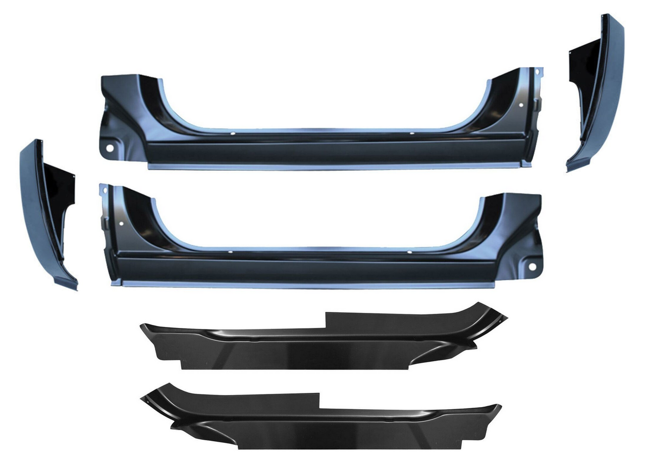 1973-1987 Chevy Gmc Pickup Inner Outer Rocker Cab Corner Set 2 Door Standard Cab img