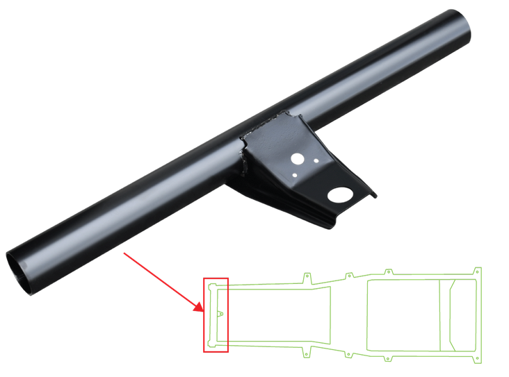 1997-2006 Jeep Wrangler TJ Frame Front Frame Crossmember With Body Mount img