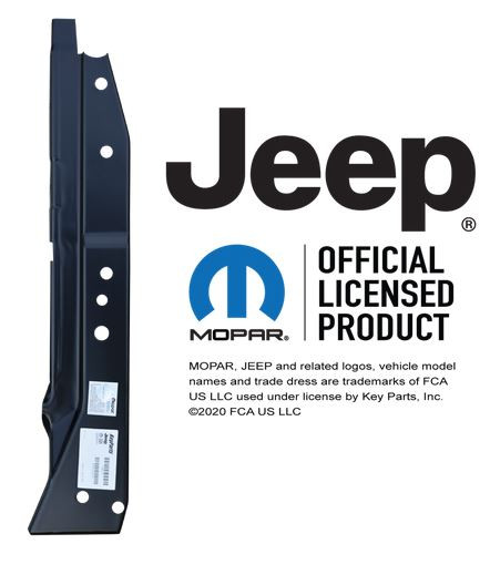 Rh 1976-1986 Jeep CJ7 1987-1995 YJ Door Hinge Pillar Inner Brace img