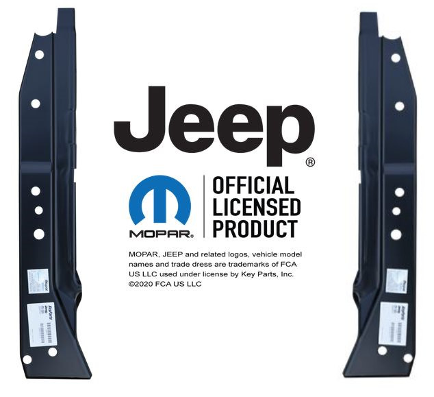 Lh Rh 1976-1986 Jeep CJ7 1987-1995 YJ Door Hinge Pillar Inner Brace Set img