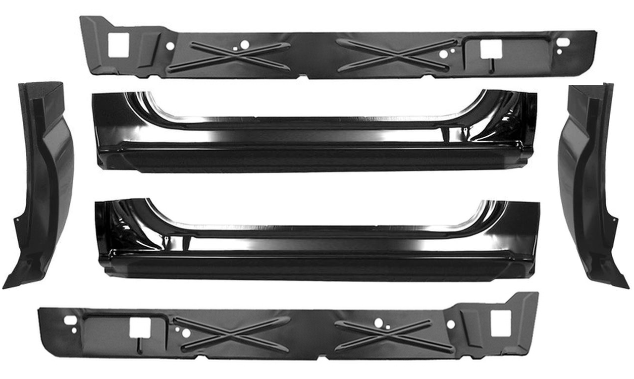 1999-2006 Chevy Silverado Pickup 2 Door Cab 6 Piece Rocker/Cab Corner Repair Kit img