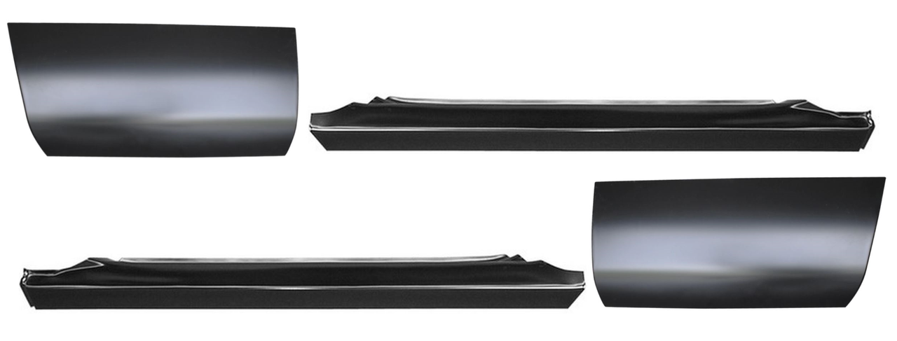 1992-1999 2dr Blazer Tahoe Yukon SlipOver Rocker Panel Front Quarter Section SET img
