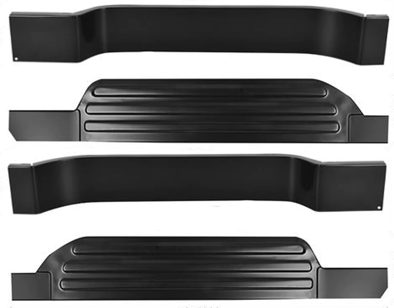 Lh Rh 1961-1966 Ford Pickup Rocker Panel Step Plate And Kick Panel Set img