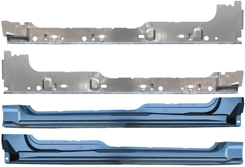 2009-2014 Ford Pickup F150 Outer Inner Rocker Panel Set 4 Door Extended ...