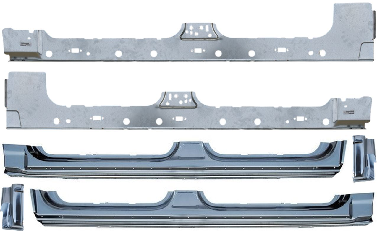 2004-2008 Ford Pickup F150 Inner Outer Rocker Panel Cab Corner Set 4 Dr Crew Cab img
