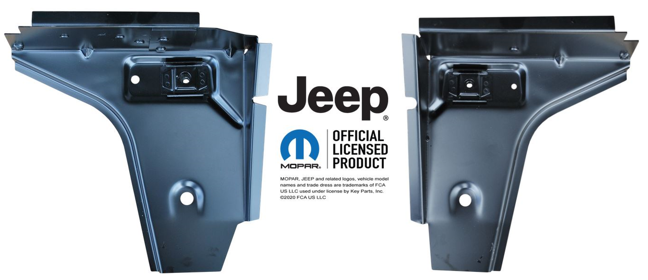 1976-1986 Jeep Wrangler CJ5 CJ7 Front Floor Supports NEW Pair img