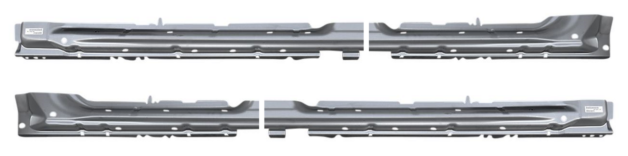 2009-2014 Ford Pickup F150 Inner Rocker Supports 4 Piece For 4 Door Crew Cab img