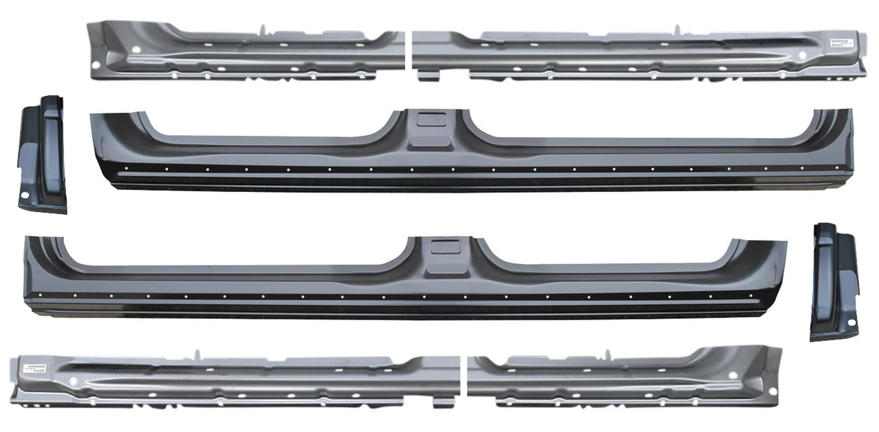 2009-2014 Ford Pickup F150 Rocker Panels, Cab Corners, Inner Supports Crew Cab img