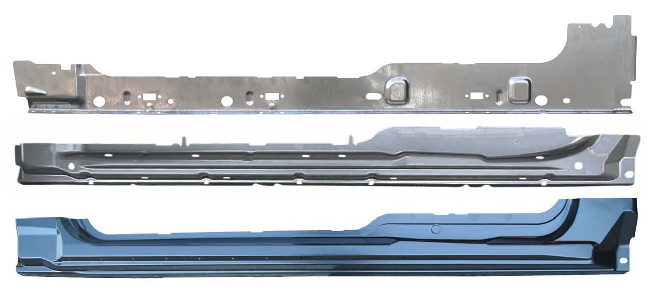 Lh 2009-2014 Ford Pickup F150 Outer, Center, Inner Rocker Panel Set 4Dr Ext Cab img