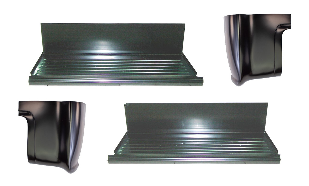 1955-1959 Chevy Gmc Pickup Rocker Panels With Step Plate And Cab Corners img