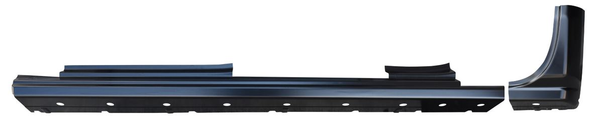 2014-18 Chevy Gmc Pickup Slip-on Rocker Cab Corner Fits 30.5 inch Wide Rear Door img