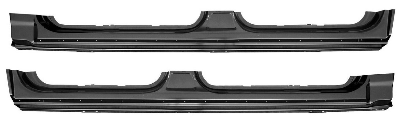 Full Outer Rockers 2004-2008 Ford Pickup F150 Fits Both Sides 4 Door Crew Cab img