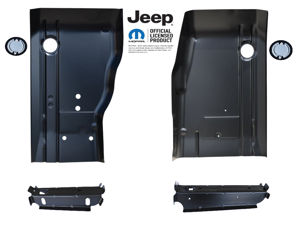 1995-2001 Jeep Cherokee Factory Style Front Seat Mounts & Floors NEW img