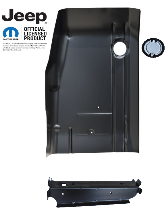 Rh 1995-2001 Jeep Cherokee Factory Style Front Floor Pan & Front Seat Mount img
