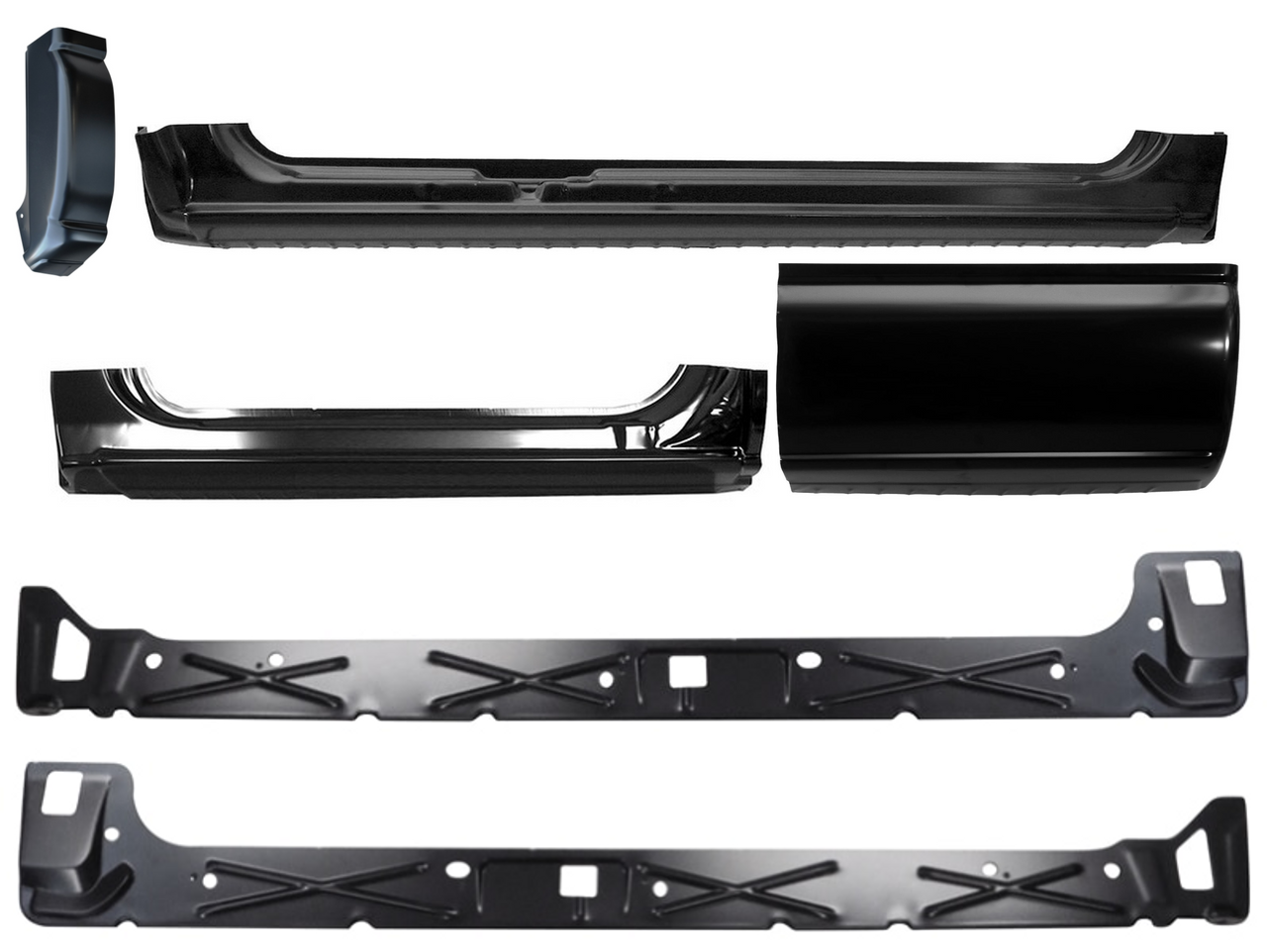 16Ga Outer Inner Rocker Cab Corner Kit For 3 Door 1999-00 Silverado Sierra 1500 img