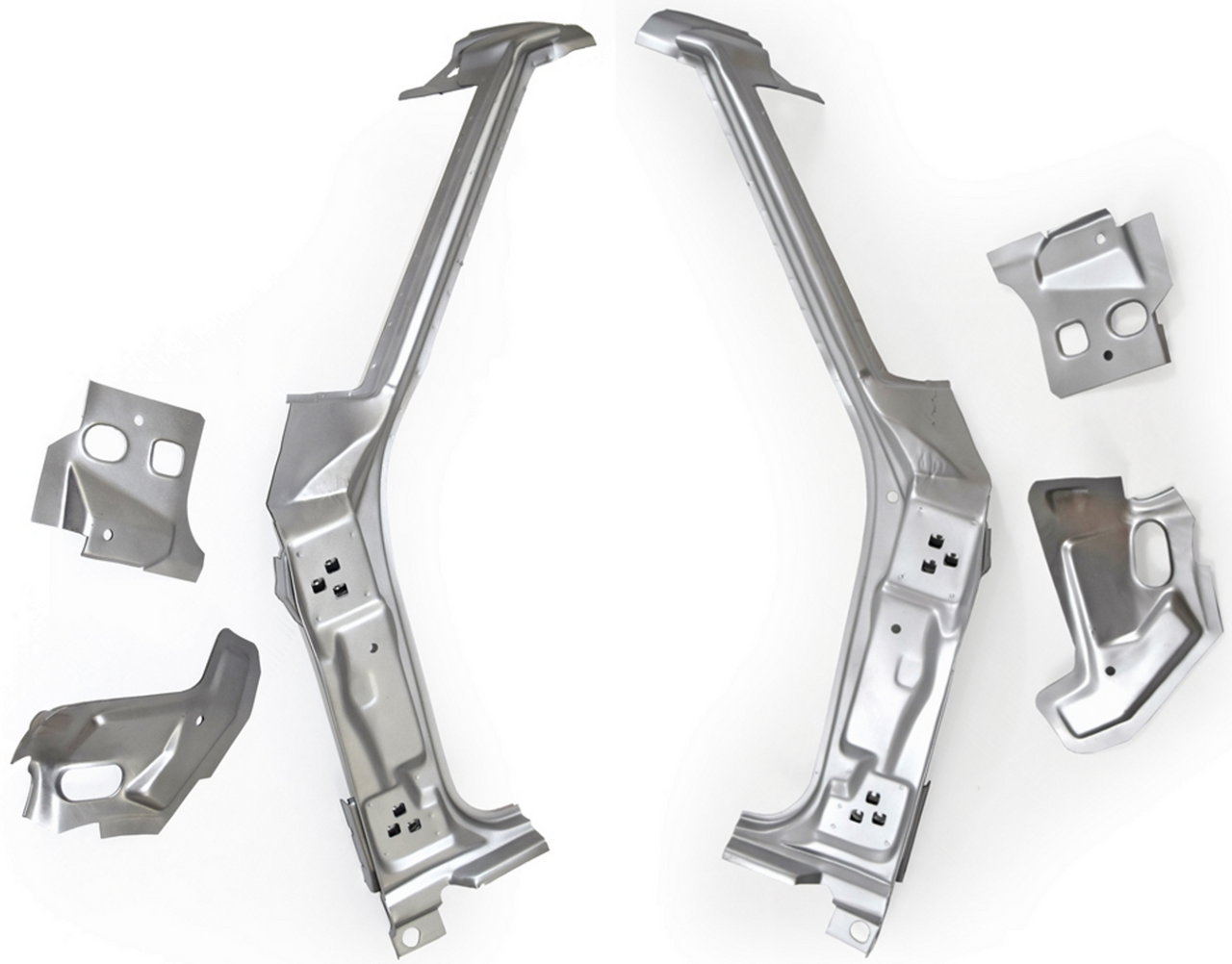 Lh Rh 1966-1967 Chevy II Nova Front Door A-Pillar Assembly PAIR img