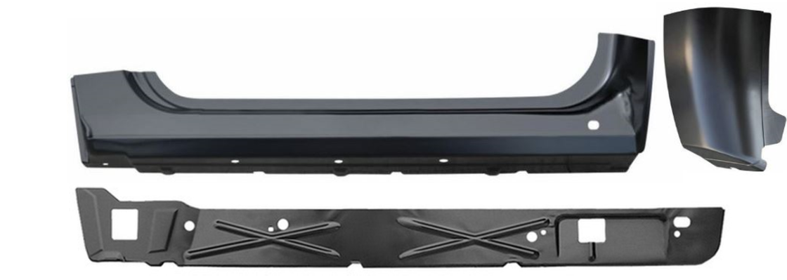 Lh 2007-2013 Chevy Gmc Pickup Inner Outer Rocker Panel Cab Corner 3 Pc Set 2 DR. img