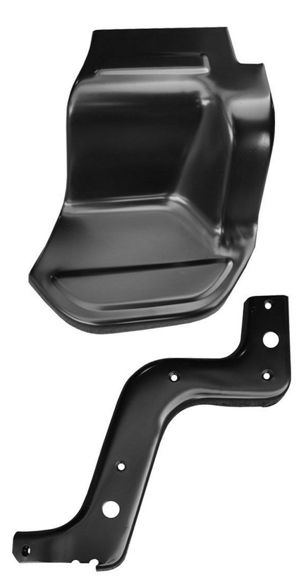 Rh 1973-1987 Chevy GMC Pickup Truck Stepside Bed Step & Support Hanger Shortbed img
