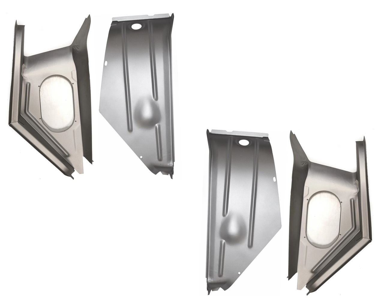 1962-1967 Nova Inner & Outer Cowl Panel Shoulder SET 4 Pieces img