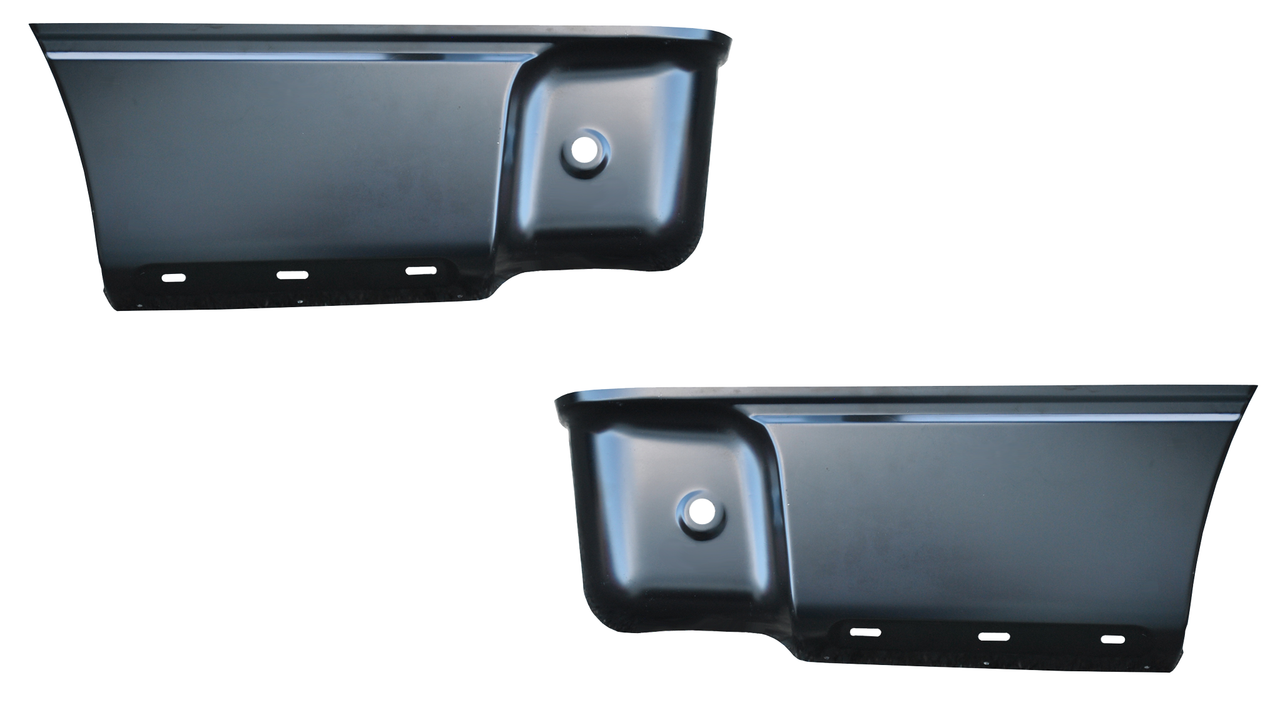 2009-2014 Ford F150 Pickup Bedside Lower Rear Section PAIR Without Molding Hole img