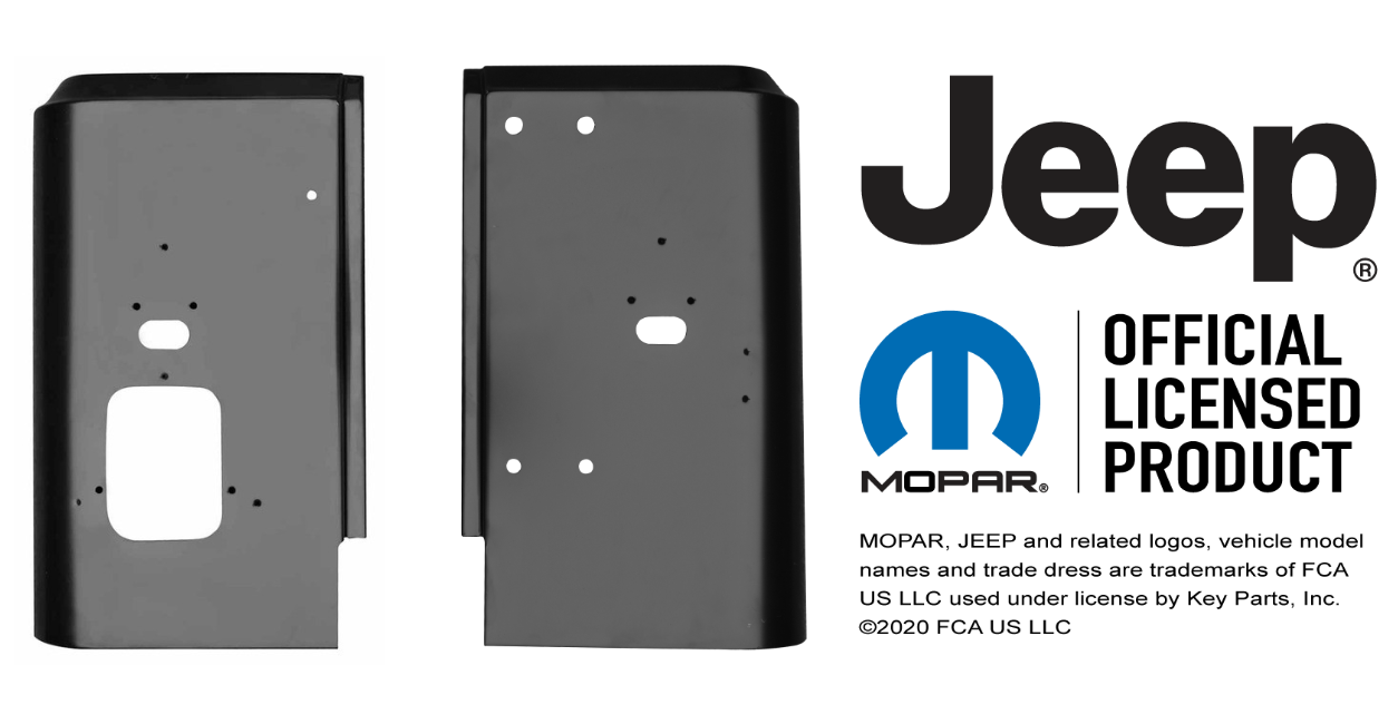 Rear Tail Light Corner Panel SET Fits 1987-1995 Jeep Wrangler YJ img