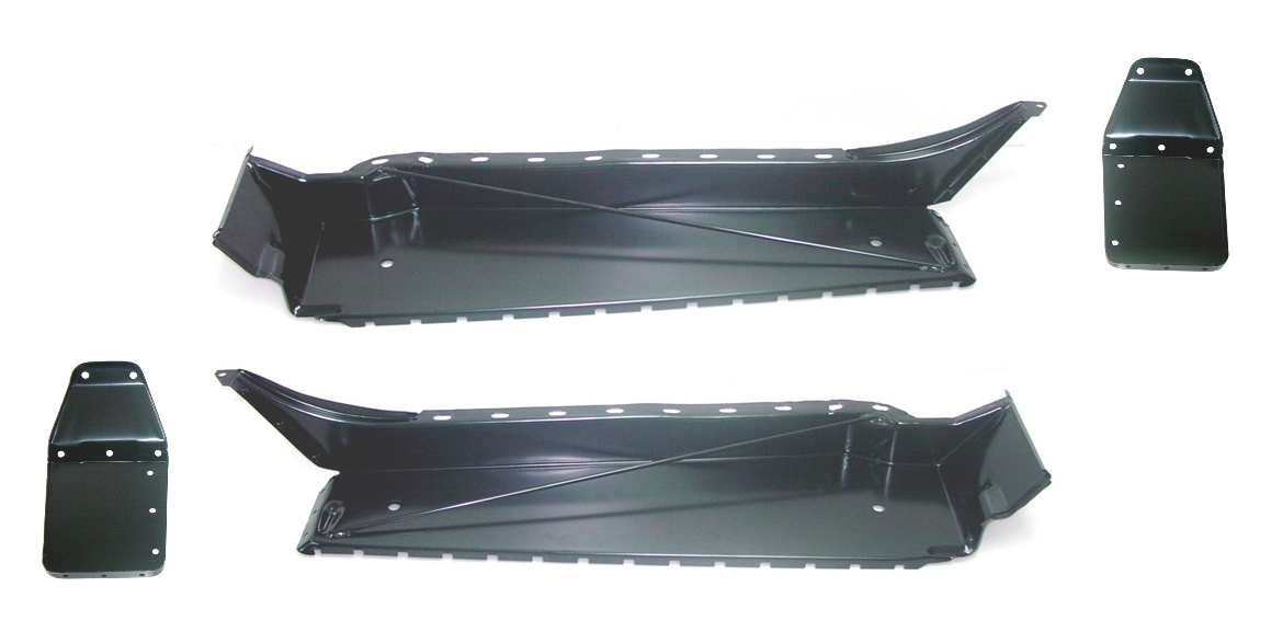 Lh Rh 1969-1972 Blazer & Jimmy Rocker Box, End Cap 4 Piece SET img
