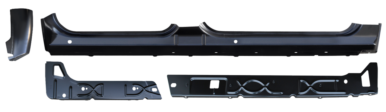 Passenger Outer Rocker Panel Cab Corner 2007-2013 Chevy Gmc Pickup 4 Dr Crew Cab img