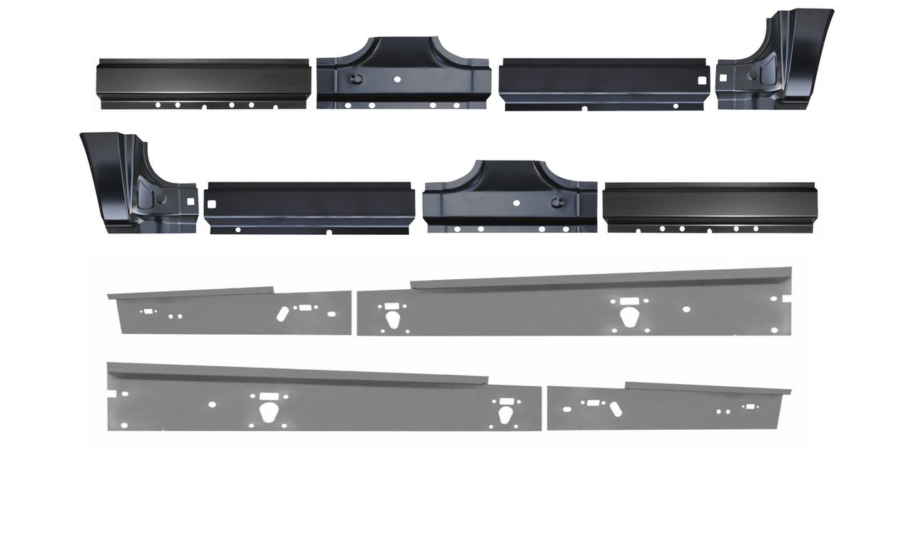 Lh Rh 2000-2005 Ford Excursion Inner/Outer Rocker Panel Repair Kit With Doglegs img