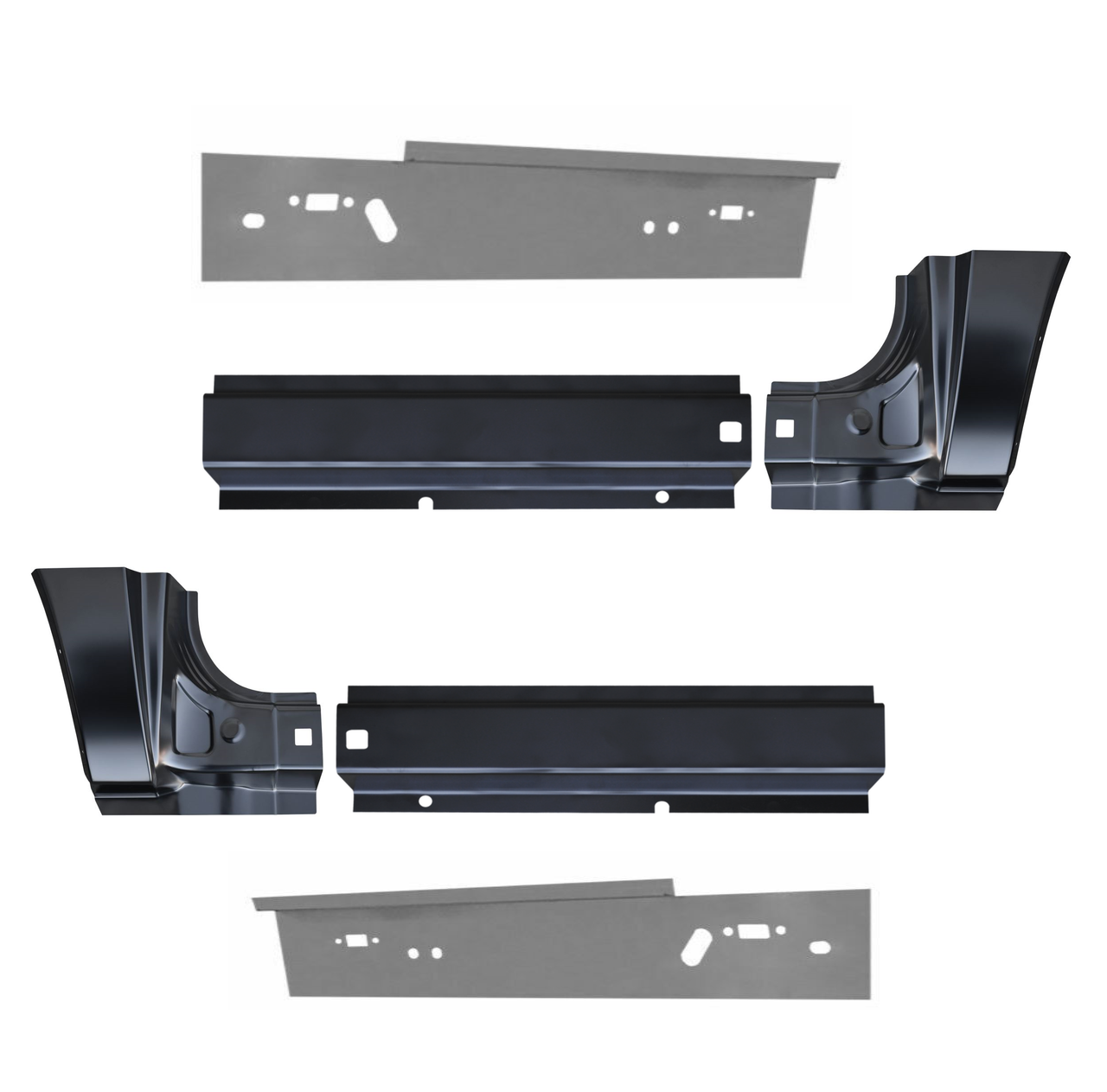 2000-2005 Ford Excursion Rear Door Inner/Outer Rocker And Dogleg 6 Piece Set img