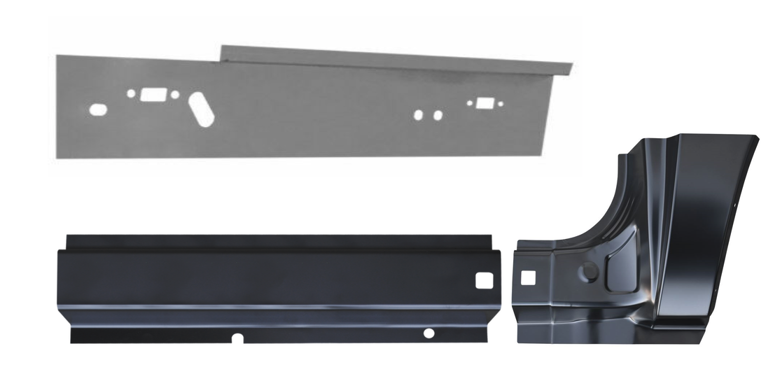 Lh 2000-2005 Ford Excursion Rear Door Inner/Rocker And Dogleg 3 Piece Set img