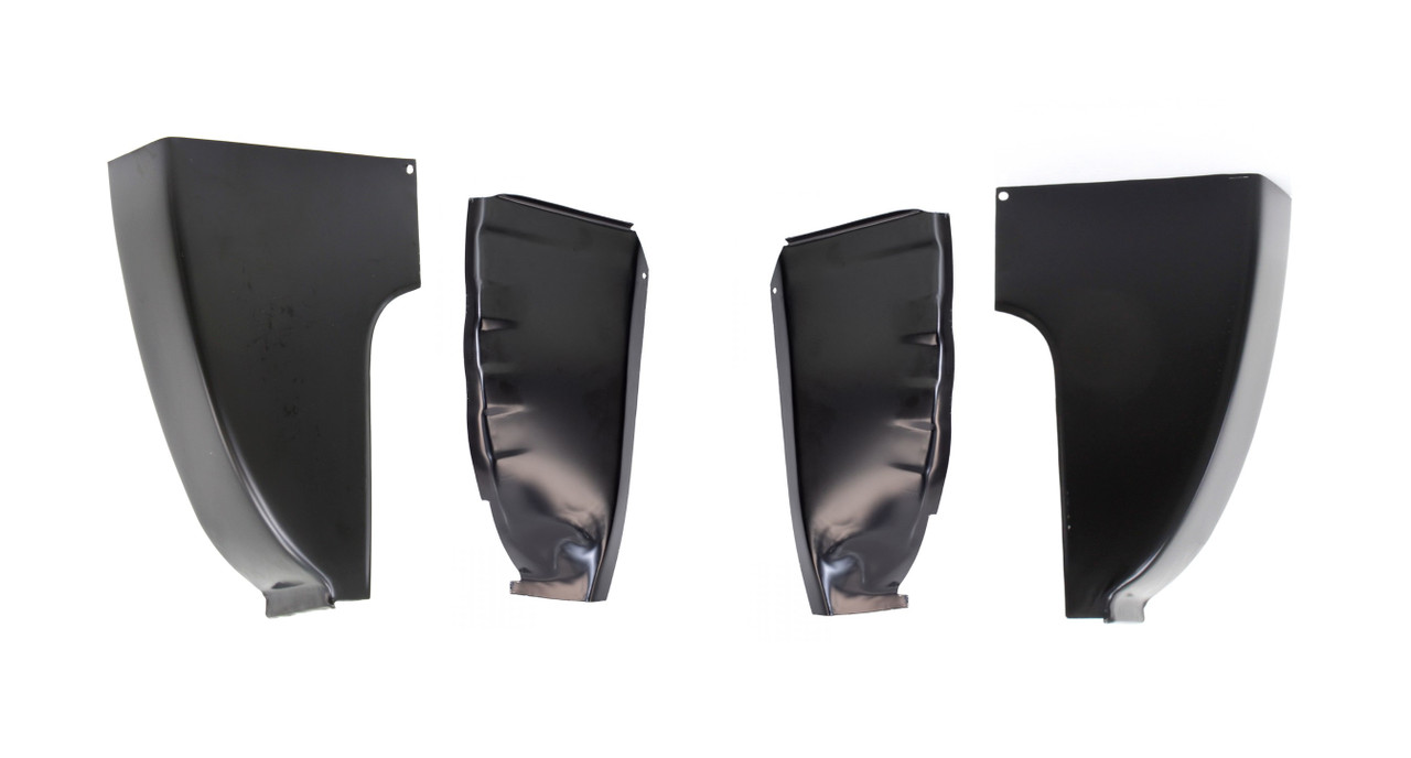 1973-1987 C/K 87-91 R/V Chevy Gmc Pickup Inner & Outer Rear Cab Corner Set img