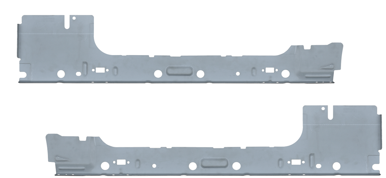 2009-2014 Ford Pickup F150 PAIR Of Inner Rocker Backing Plate 2 Dr Standard Cab img