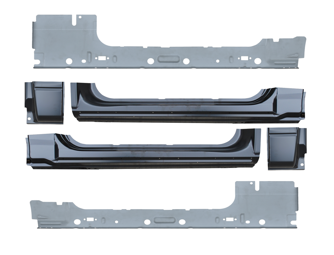 Inner/Outer Rocker Panels & Cab Corners Fits 2 Door 2009-2014 Ford Pickup F150 img