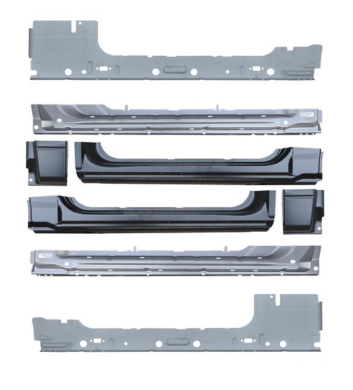 F150 Inner Rocker Panel 2009-2014 Ford Pickup F150 8 Piece Outer, Inner Rocker Panel & Cab ...