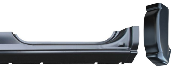 Lh 1999-2006 Chevy GMC Crew Cab Pickup Rear Door Rocker and Cab Corner img