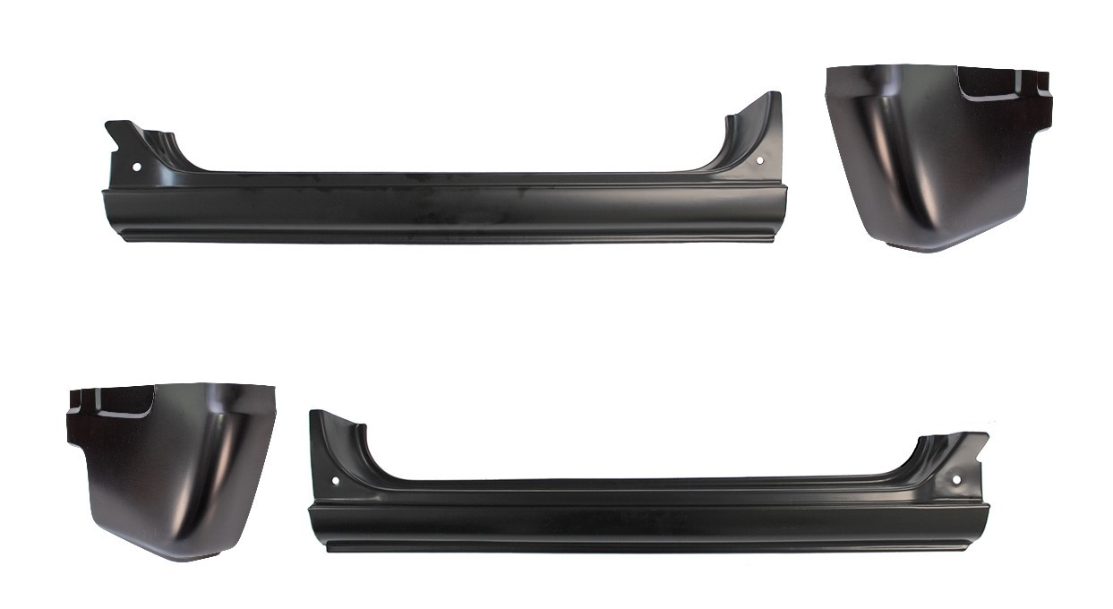 1967-1972 Chevy Gmc Pickup Oe Style Outer Rocker Cab Corner Set img